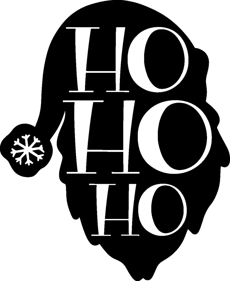 Free Santa Says Ho Ho Ho SVG File