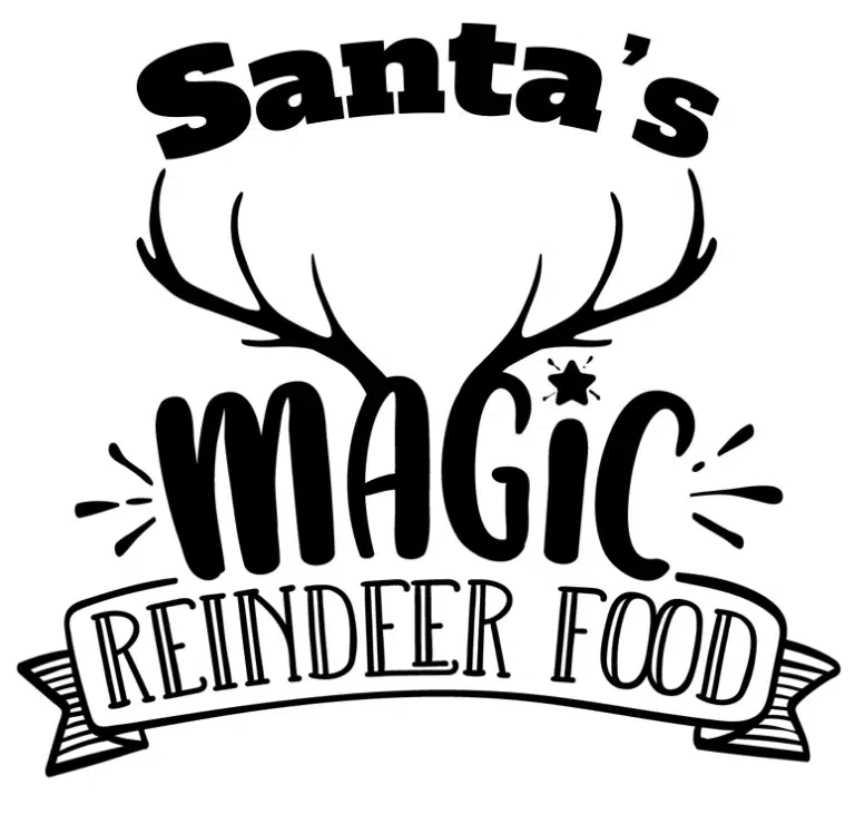 Free Santa's Magic Reindeer Food SVG