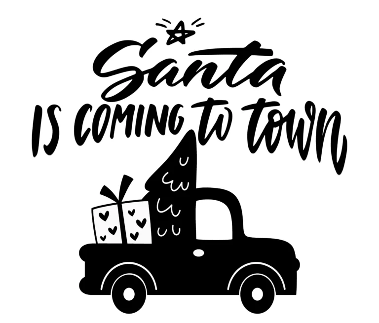 Free Santa is coming to Town SVG File