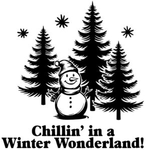 Chillin in a Winter Wonderland Free SVG Download
