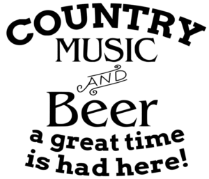 Country Music and Beer Free SVG File Download