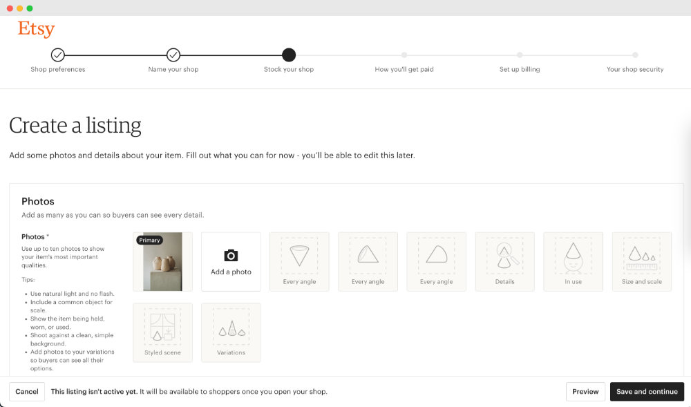 Add Your First Products