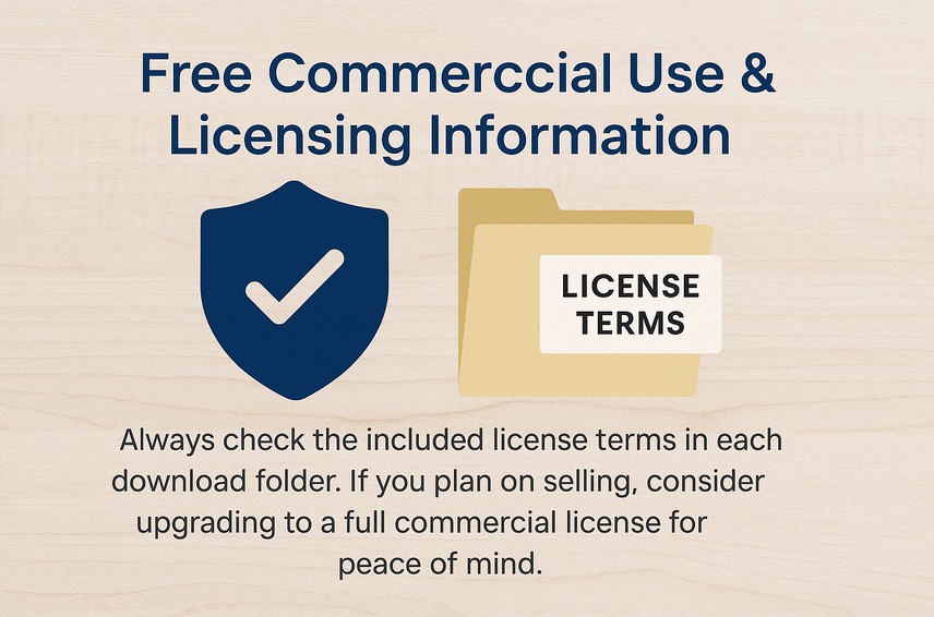 Free Commercial Use & Licensing Information