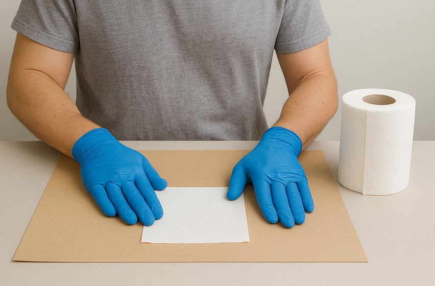 Prepare the Toilet Paper for Coating