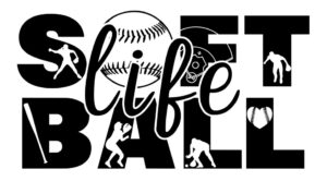 Softball LIFE Free SVG File Download Free SVG Download