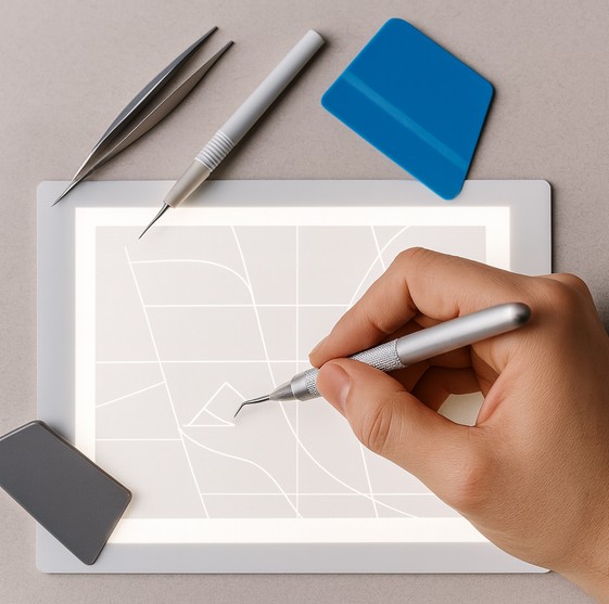 Seeing is weeding. A light pad speeds everything.