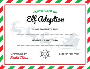 Elf Adoption Letter