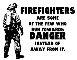 Firefighters Run Towards Danger Free SVG Download