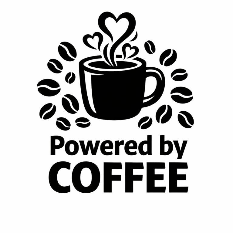 Free Powered by Coffee SVG File Download
