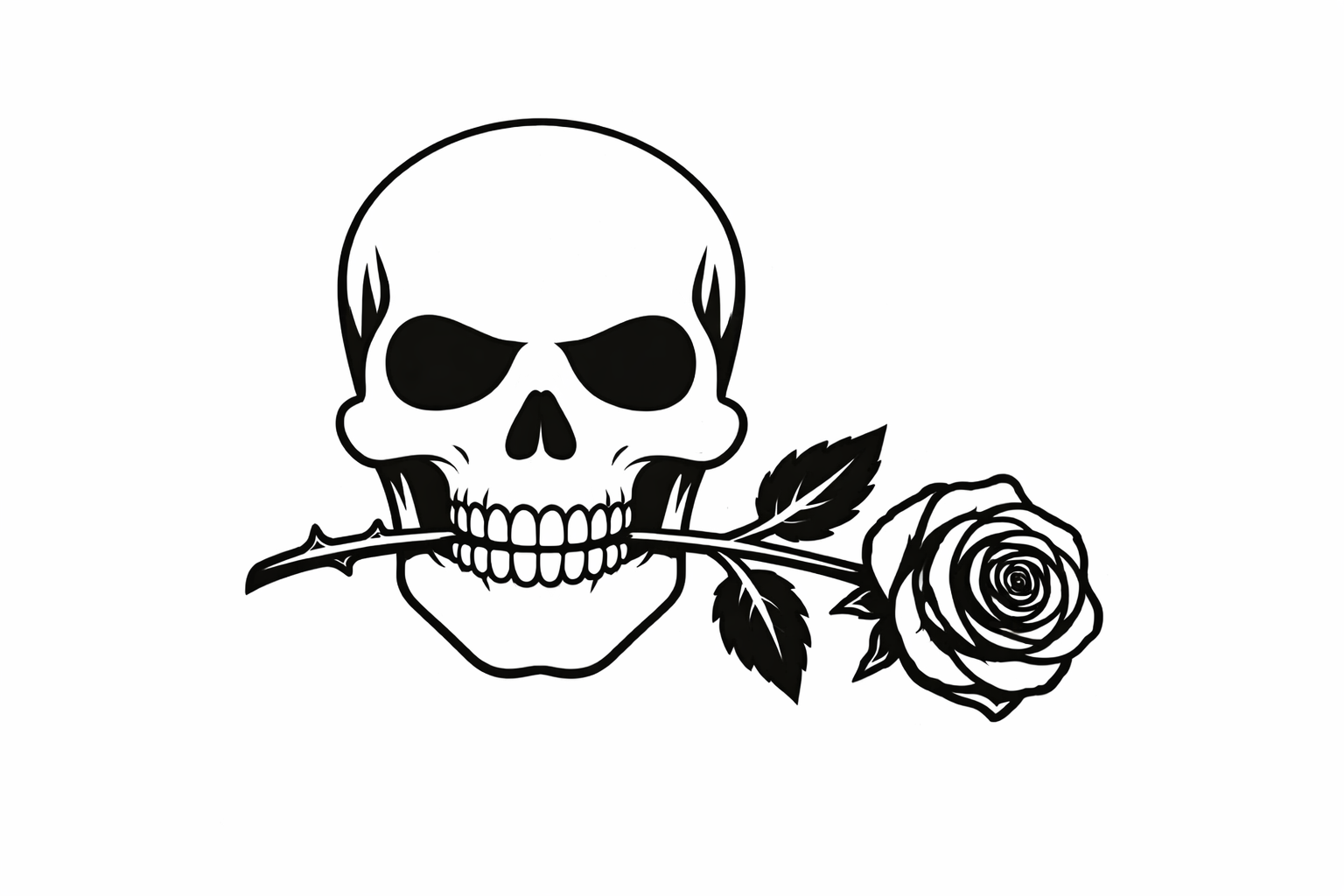 Skull And Rose Svg For Cricut – Free Halloween Cut File