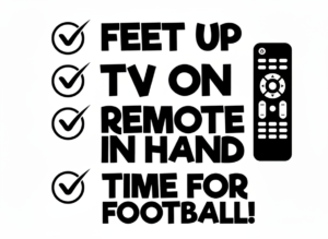 Free Feet Up Football Time SVG File