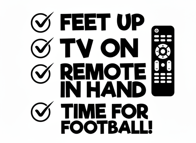 Free Feet Up Football Time SVG File