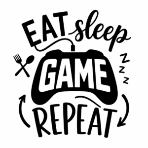 Eat, Sleep, Game, Repeat SVG File For Cricut