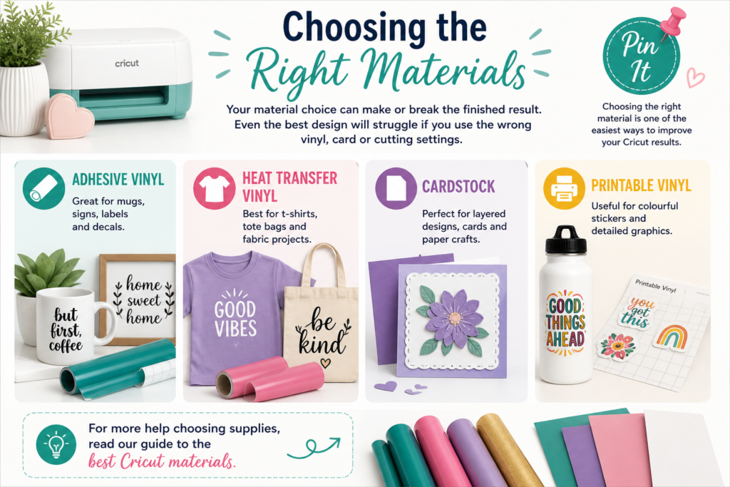 Choosing the right Cricut materials