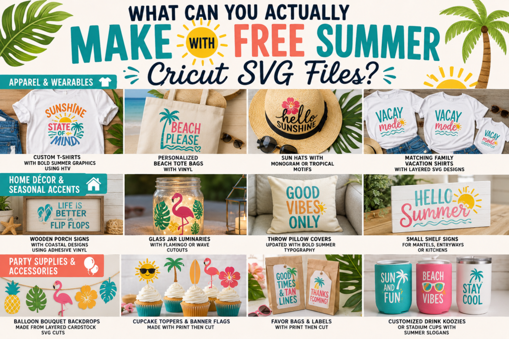 What Can You Actually Make with Free Summer Cricut SVG Files Banner